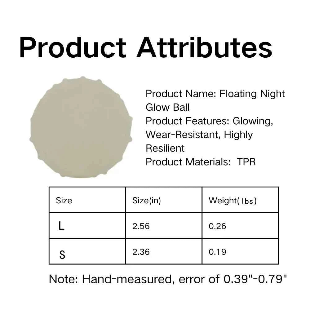 Safe Glow In The Dark Dog Toy Floatable Interactive Ball