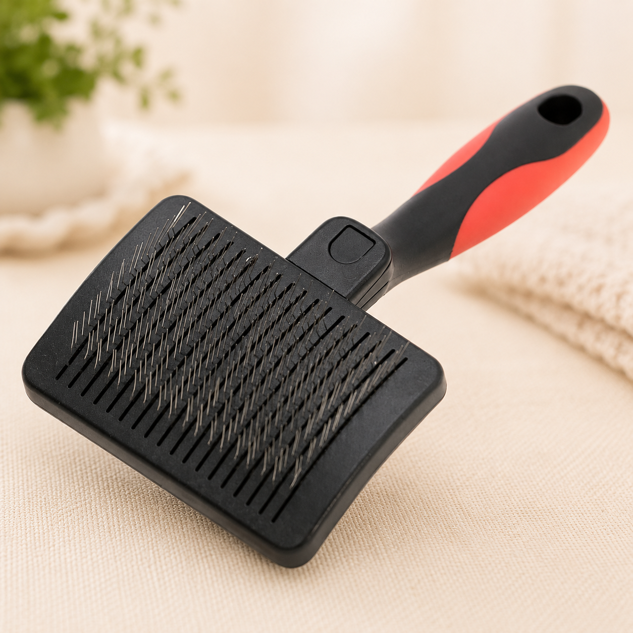 Self-Cleaning Slicker Pet Grooming Brush