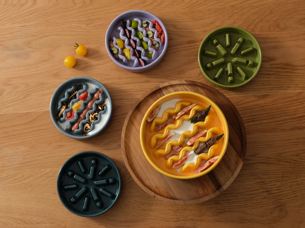 Slow Feeder Dog Bowls for Healthy Eating and Better Digestion - Whisker 'N Wag