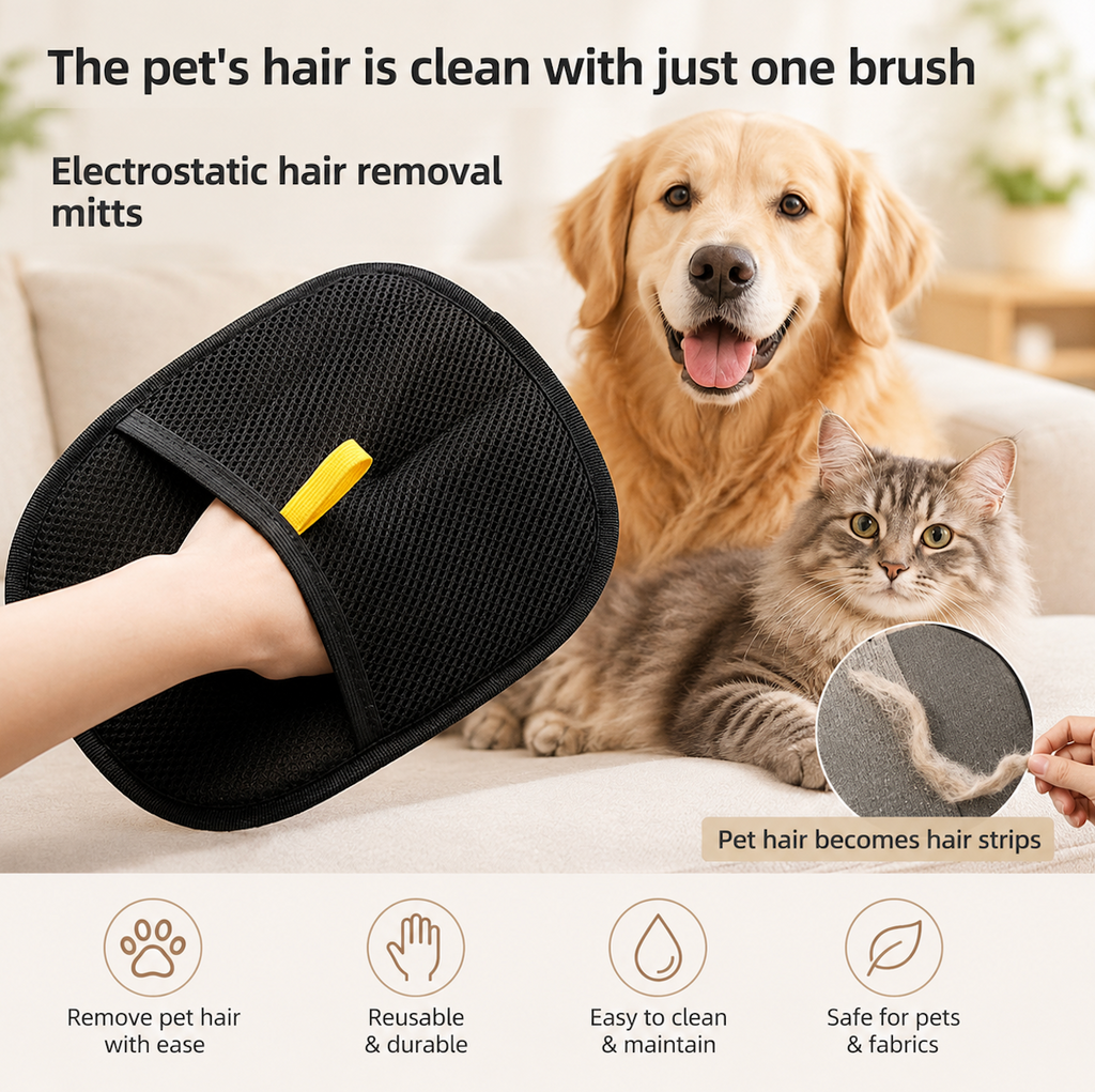 Pet Electrostatic Pet Hair Removal Glove