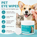 Hypoallergenic Rinse-Free Pet Eye Wipes for Dogs and Cats