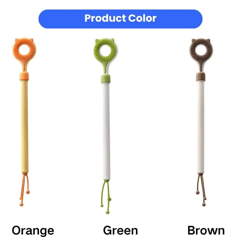 Telescopic Double-Sided Cat Massage and Teaser Wand
